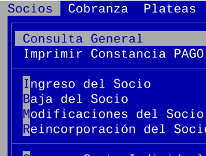 Sistema de gestion para Clubes