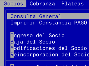 Sistema de gestion para Clubes
